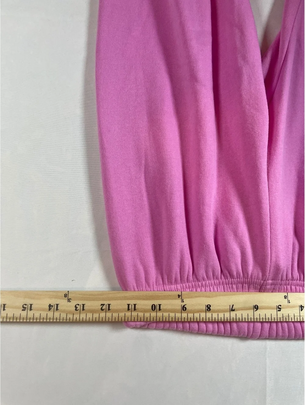 NWT Katie J NYC Dylan Pink Fleece Sweatpants Medium Elastic Waistband Cuffed